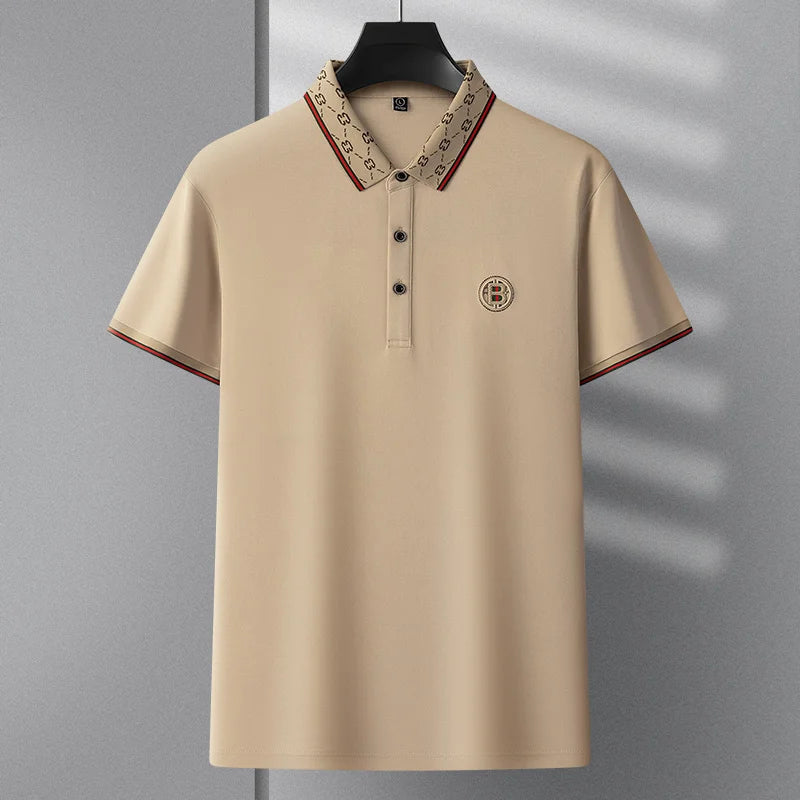 High-Quality Luxury Men’s Polo Shirt – Boutique Designer Embroidered, Business Casual