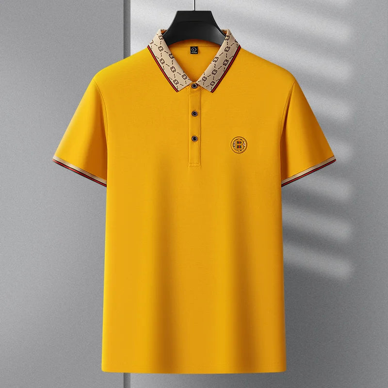 High-Quality Luxury Men’s Polo Shirt – Boutique Designer Embroidered, Business Casual
