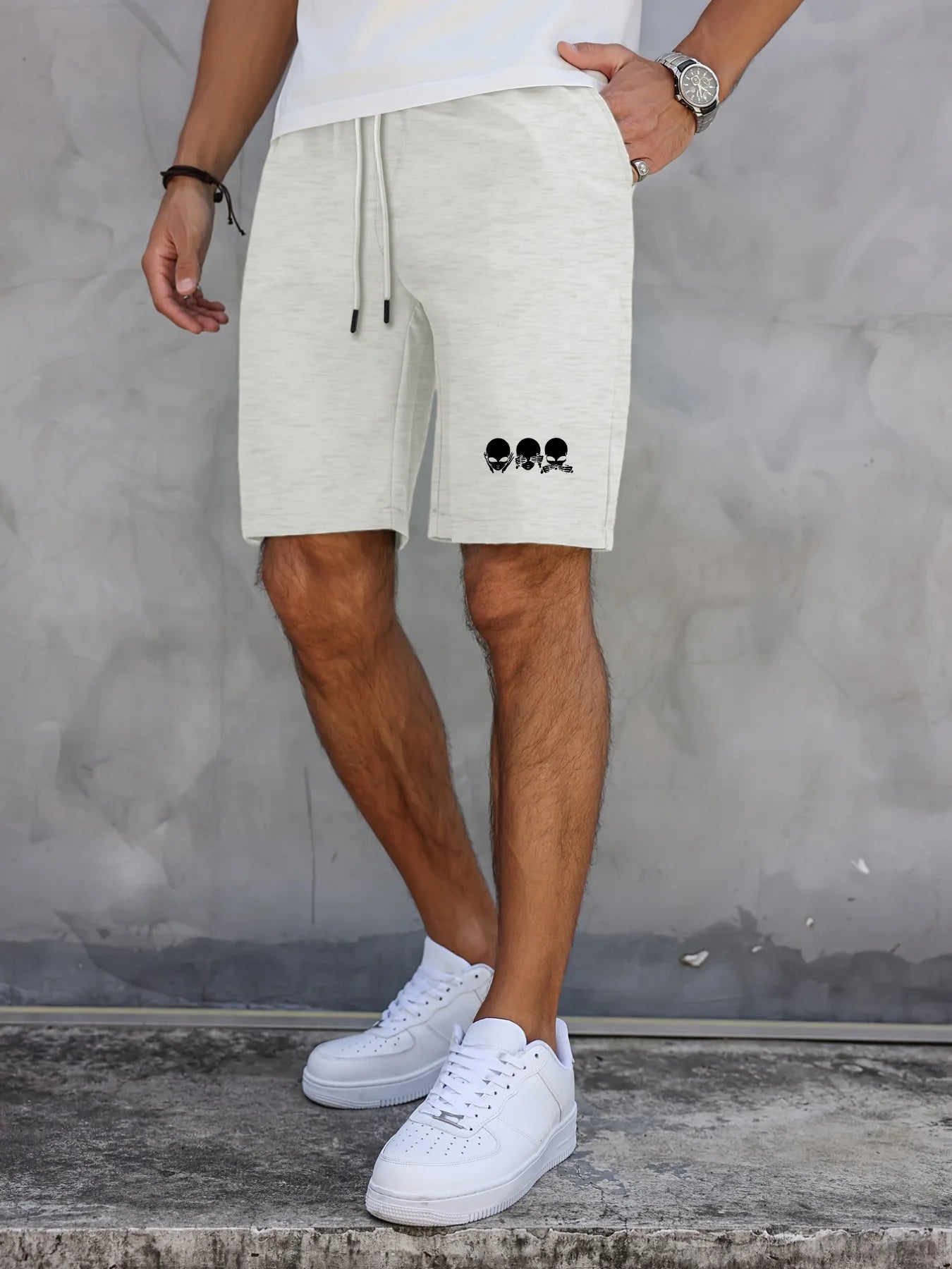 Men's casual shorts – soft, durable, with American flag print