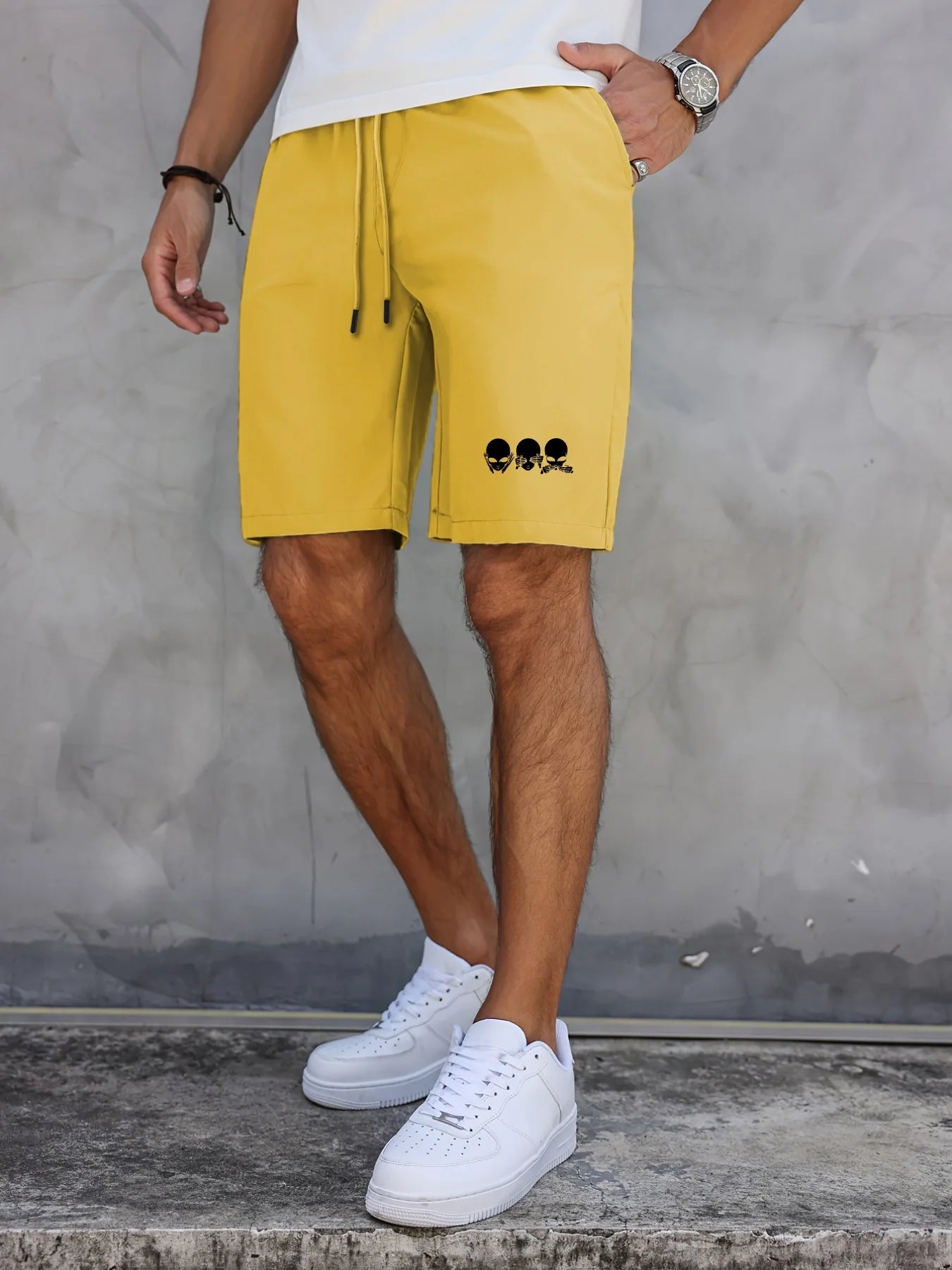 Men's casual shorts – soft, durable, with American flag print